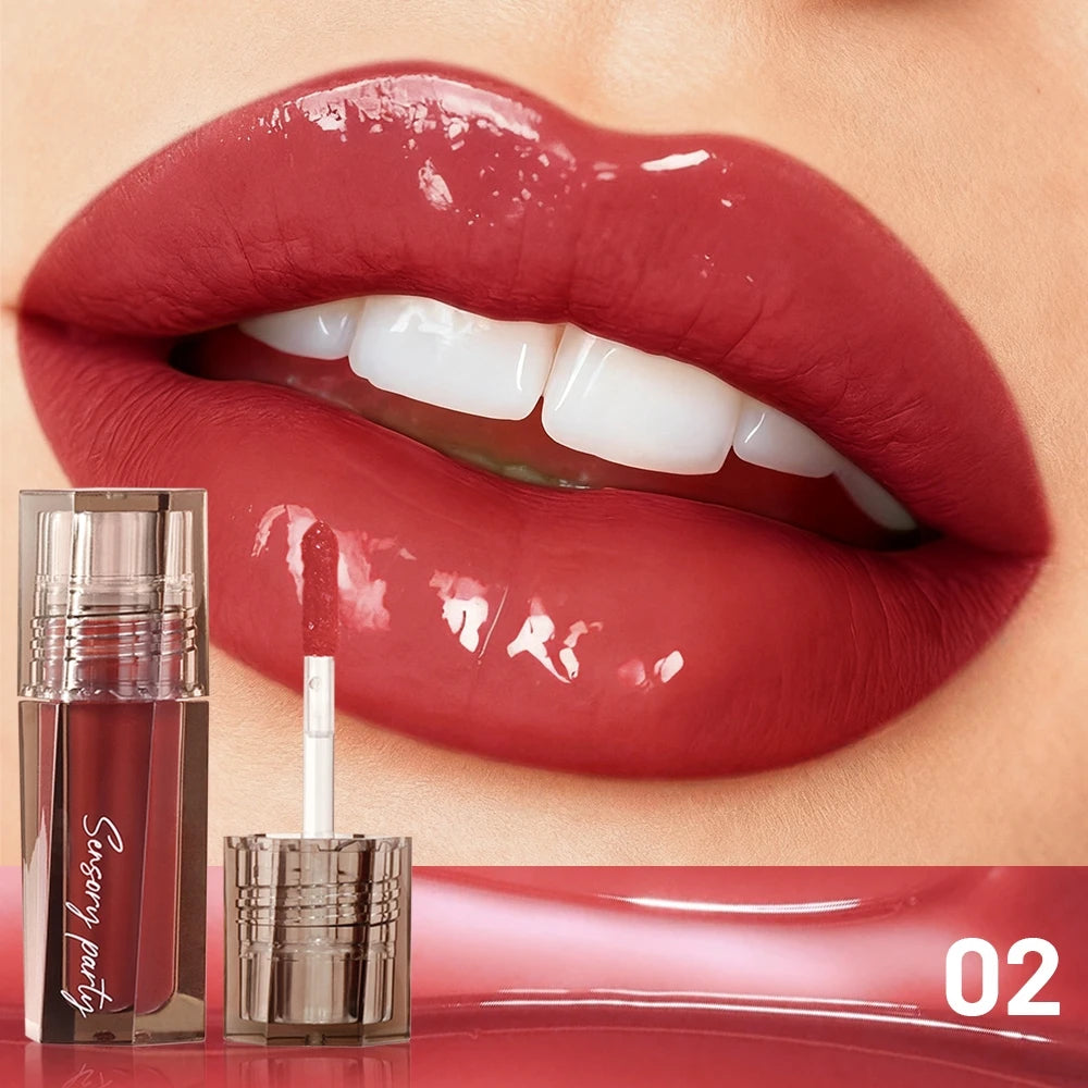Feuchtigkeitsspendender Lipgloss, seidig-glänzender, langanhaltender Flüssig-Lippenstift mit luxuriöser, glänzender Textur und nicht fettendem Finish – das perfekte Geschenk
