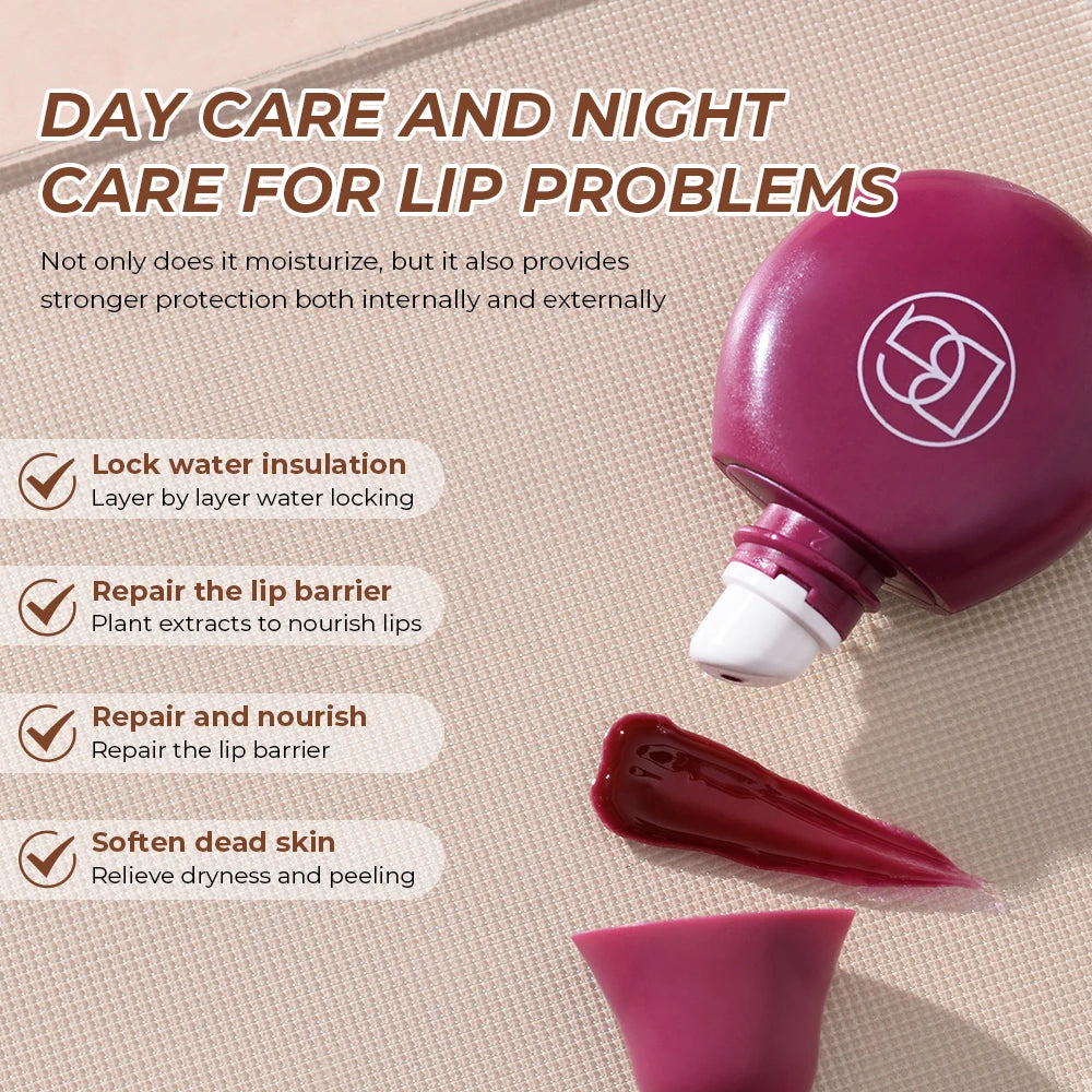 EAUTY GLAZED 4-Farben-Lipgloss, Lippenöl, feuchtigkeitsspendender Lippenstift, Lippenbalsam, Hochglanz und langanhaltender Lipgloss, Pflege für trockene Lippen