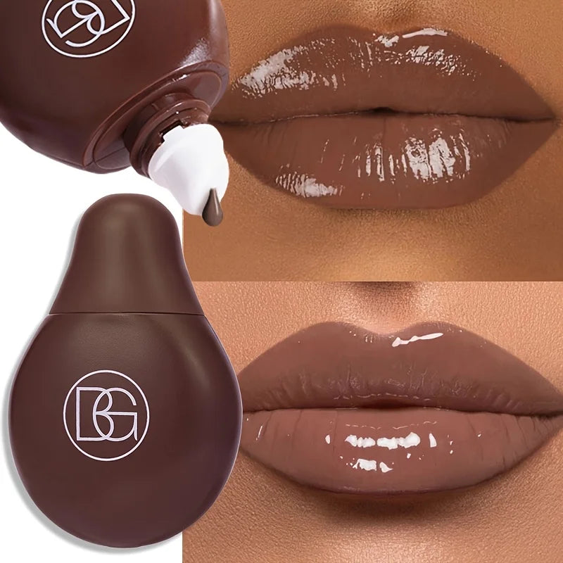 EAUTY GLAZED 4-Farben-Lipgloss, Lippenöl, feuchtigkeitsspendender Lippenstift, Lippenbalsam, Hochglanz und langanhaltender Lipgloss, Pflege für trockene Lippen