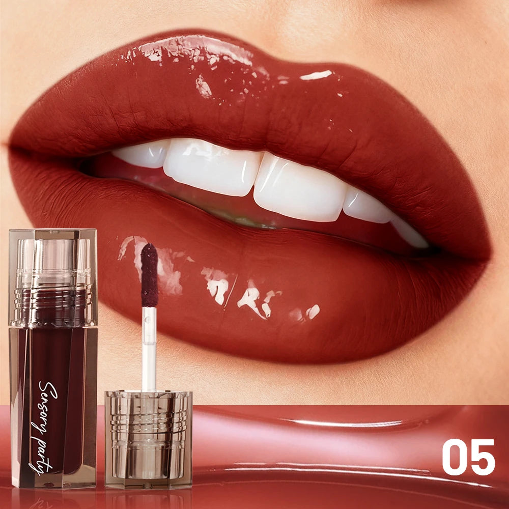Feuchtigkeitsspendender Lipgloss, seidig-glänzender, langanhaltender Flüssig-Lippenstift mit luxuriöser, glänzender Textur und nicht fettendem Finish – das perfekte Geschenk
