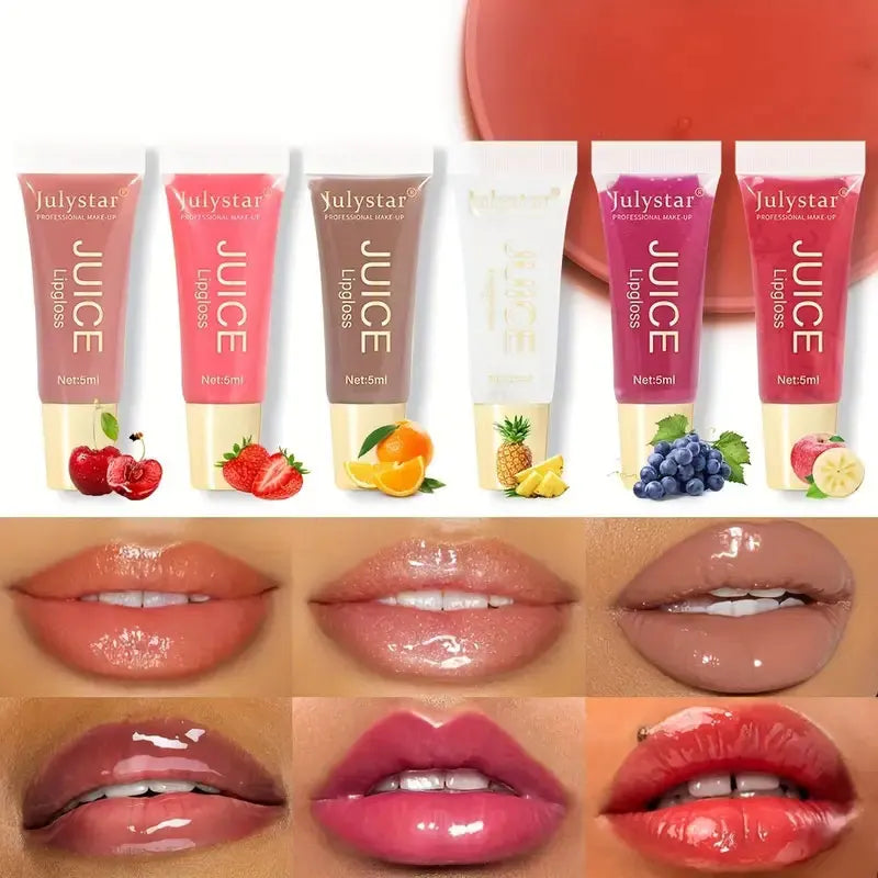 Wässrig-kristallklares Gel-Lippenöl, Lippenbalsam, feuchtigkeitsspendend und glättend, glättend, für einen vollen, sinnlichen Kussmund, mit fruchtigem Duft